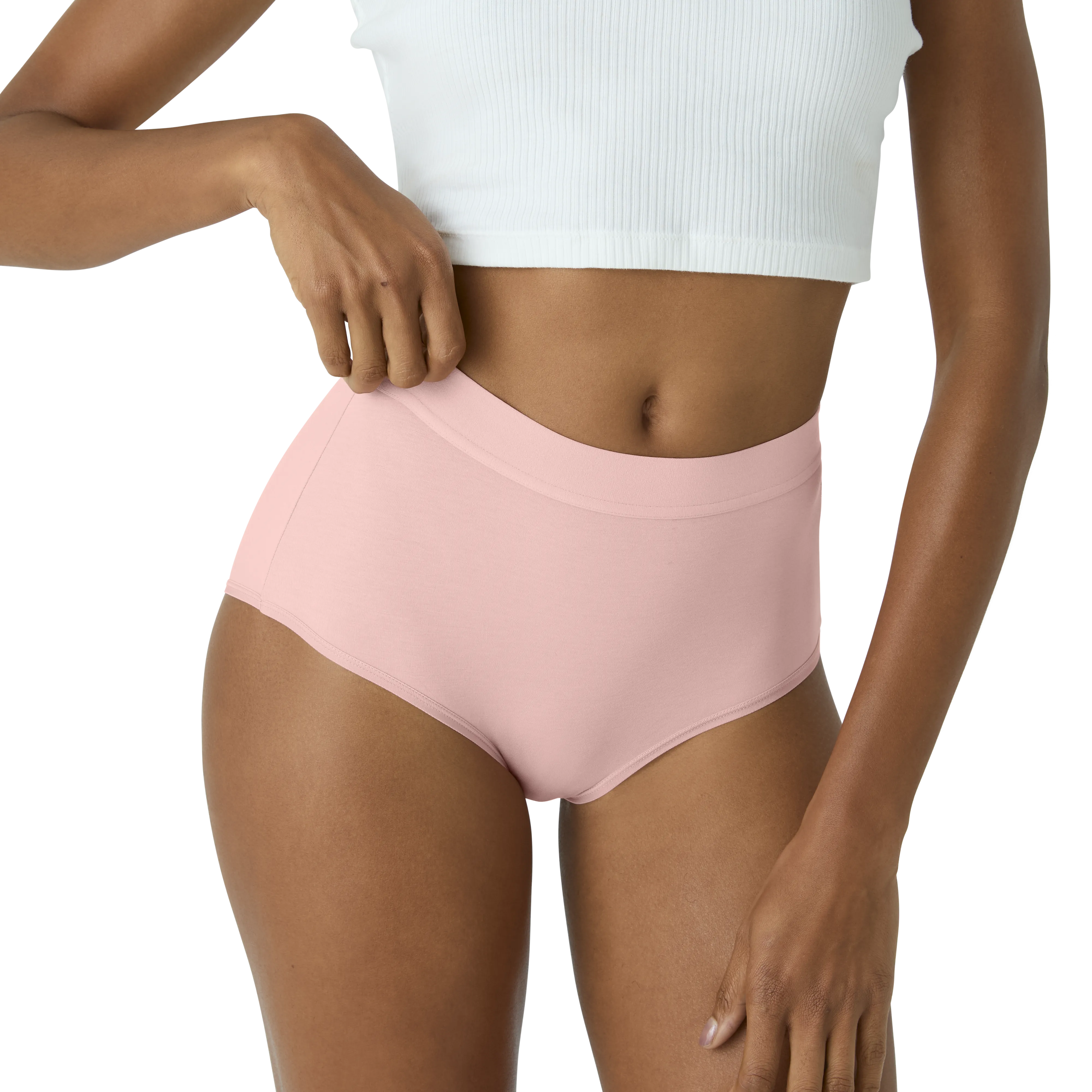 Women's Cotton Modal Blend High Rise Hipster 3-Pack